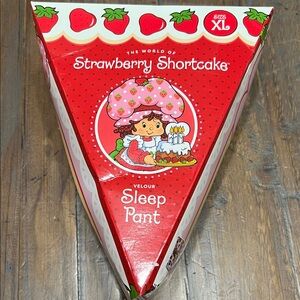 Strawberry Shortcake Velour Pajama Pants - XL NEW IN BOX